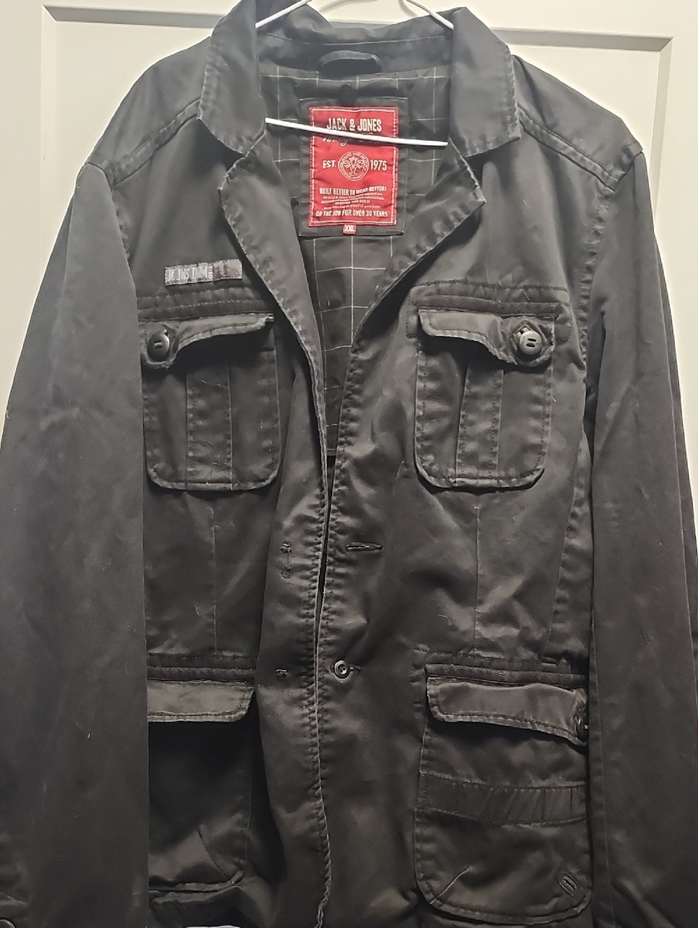 Jack & Jones Black Military Field Jacket
